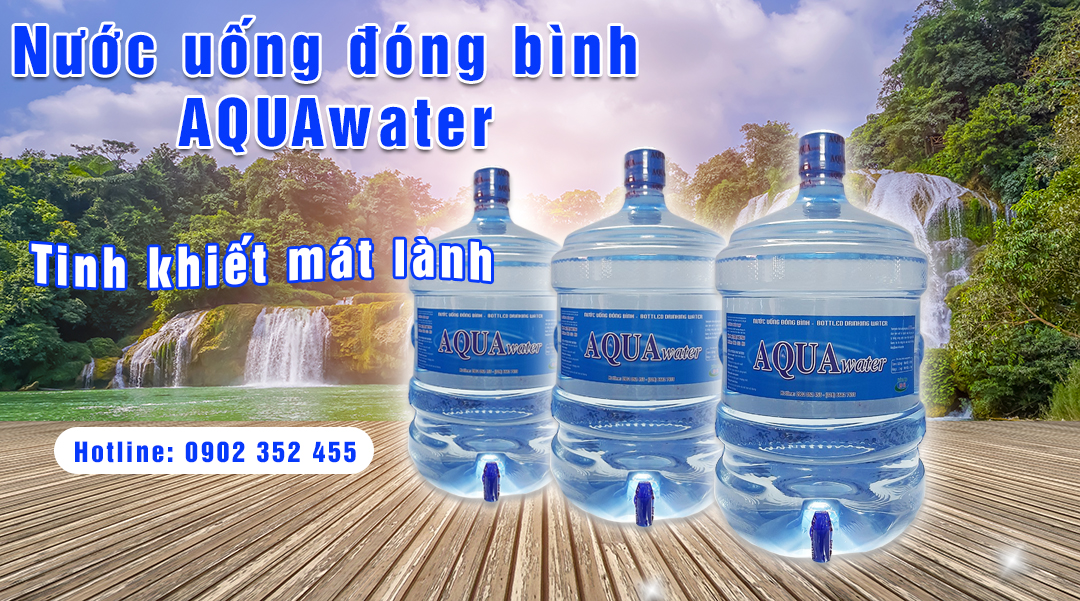 Nước uống đóng bình AQUAwater 20 lít